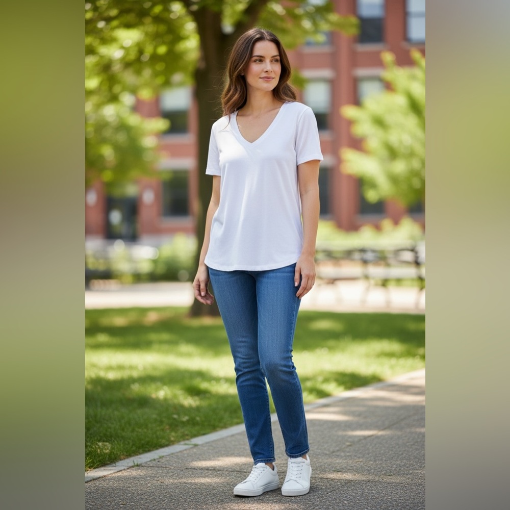 American Eagle Outfitters Women's Classic White Tee